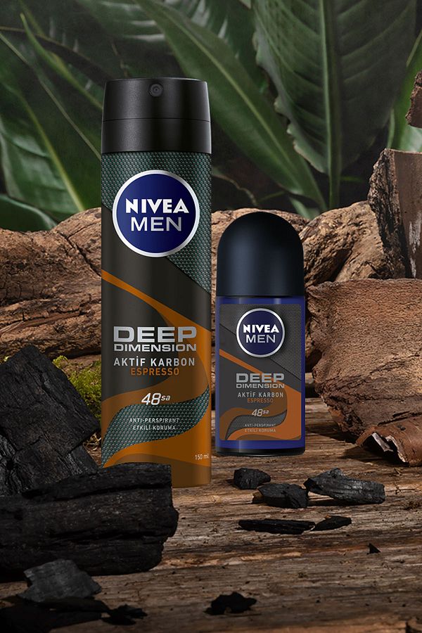 Men Erkek Sprey Deodorant Deep Dimension Espresso 150ml, 48 Saat Anti-perspirant Koruma_2