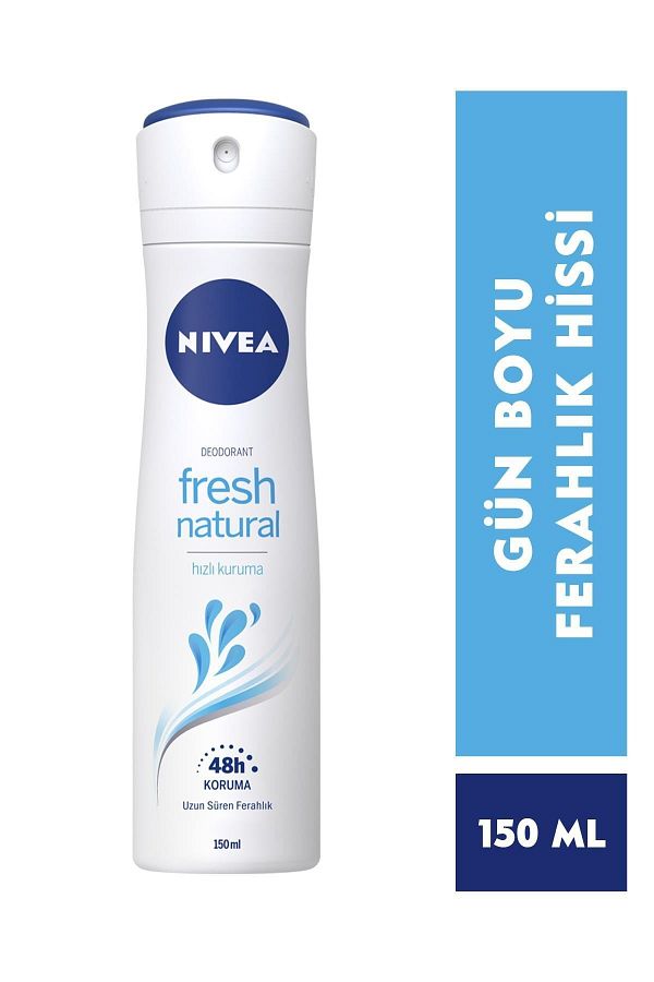 Kadın Sprey Deodorant Fresh Natural 48 Saat Anti-perspirant Koruma 150ml