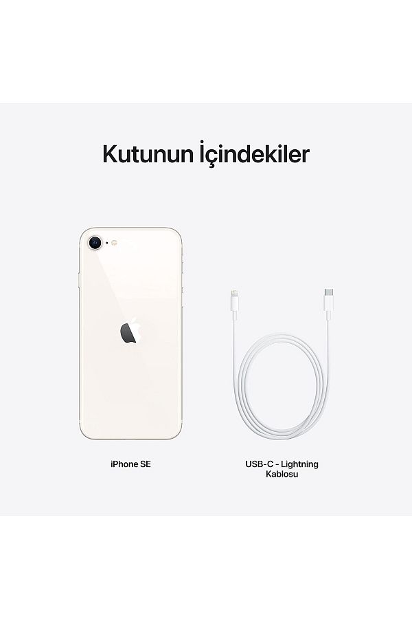 Apple iPhone SE 2022 128 GB Beyaz Cep Telefonu (Apple Türkiye Garantili) - Görsel 10