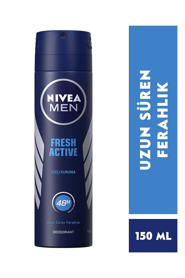 Men Erkek Sprey Deodorant Fresh Active 48 Saat Deodorant Koruması 150ml