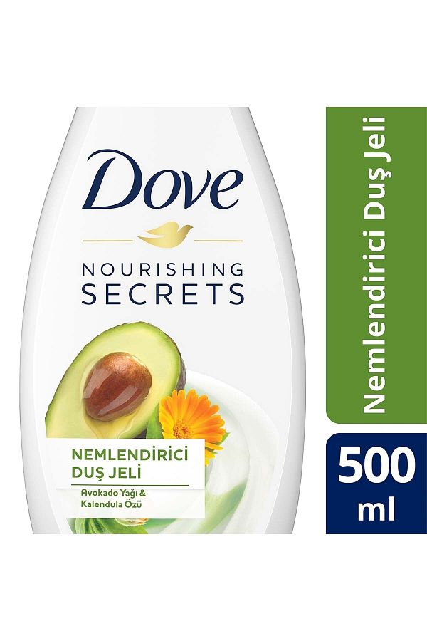 DoveNemlendirici Duş Jeli Avokado Yağı ve Kalendula Özü 500 ml