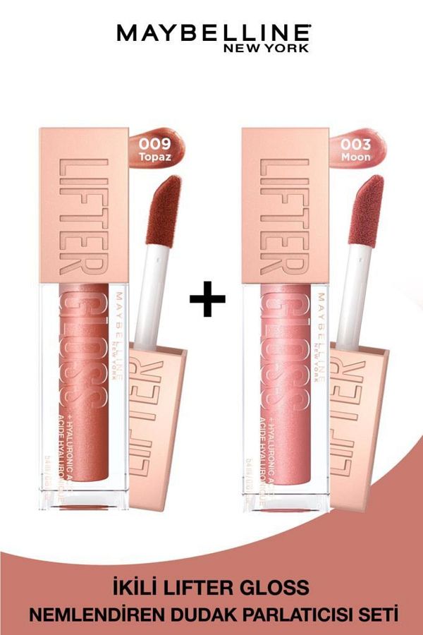 Lifter Gloss Nemlendirici Dudak Parlatıcısı 003 Moon & 009 Topaz