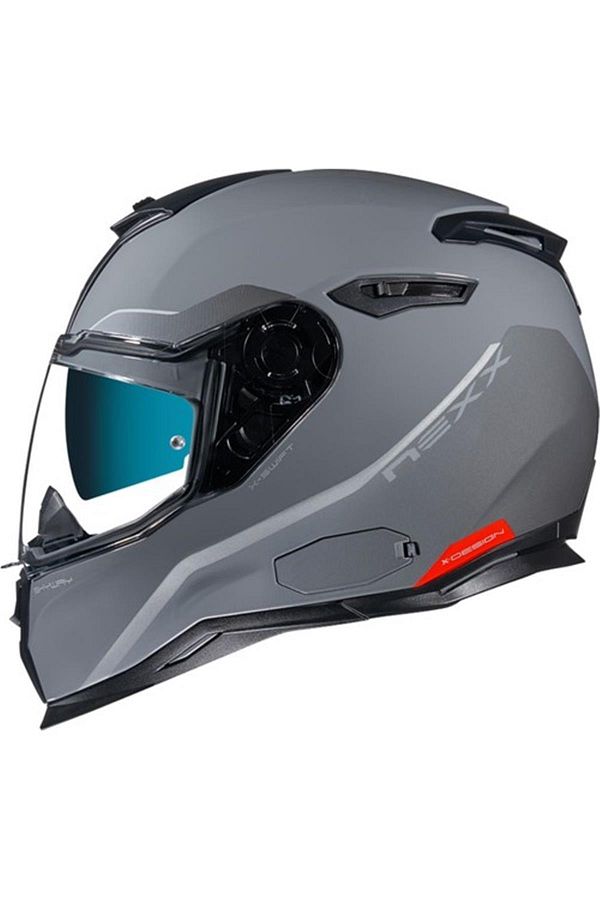 Sx.100 Skyway Gri-kırmızı Kask Can Motor