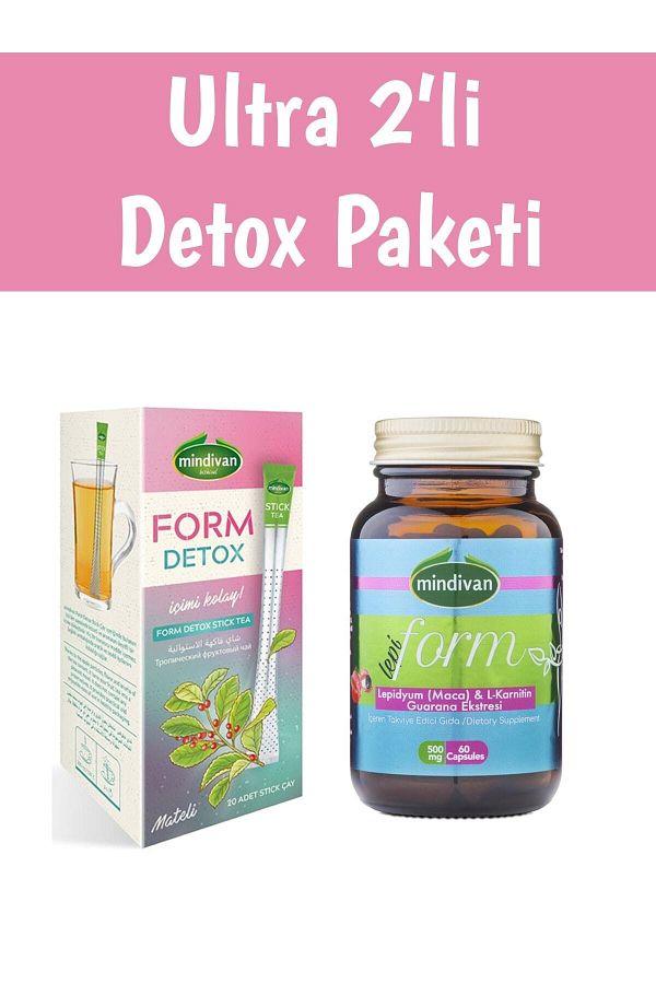 2'li Detox Bitki Çayı Paketi Lepi Form Ve Stick Çay