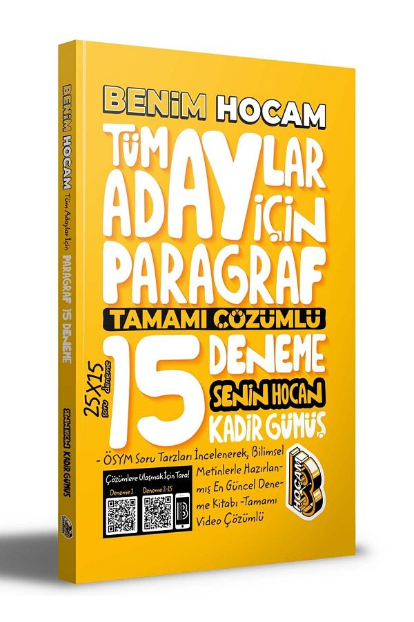 2022 Tüm Adaylar Için Paragraf Tamamı Çözümlü 15 Deneme
