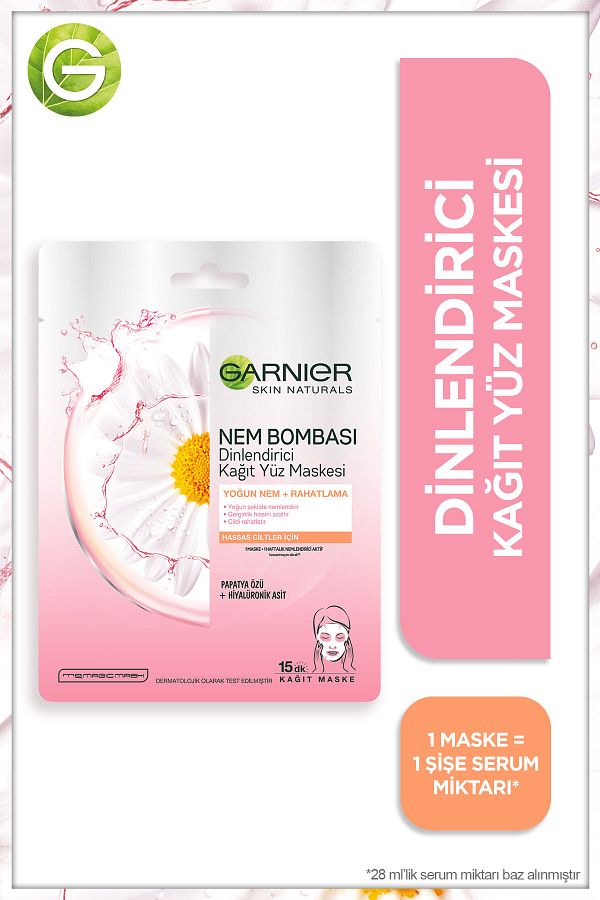 Nem Bombası Dinlendirici Kağıt Maske 32GR