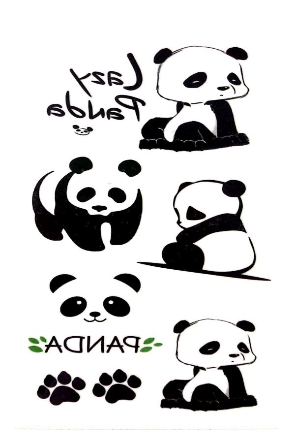 Tattoo Geçici Dövme Sevimli Panda