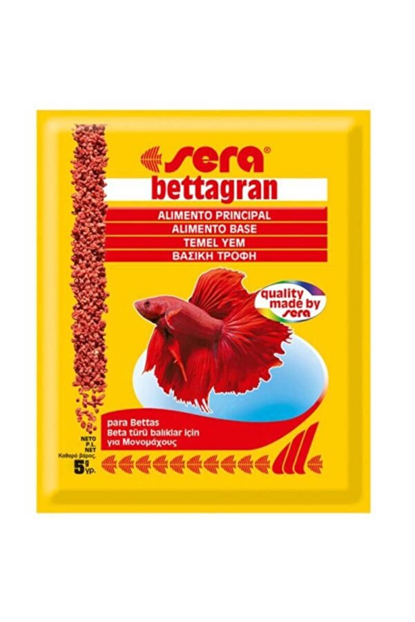 Bettagran Beta Yemi Taneli Yapıda Beta Balığı Yemi 5gr Yemci Petshop