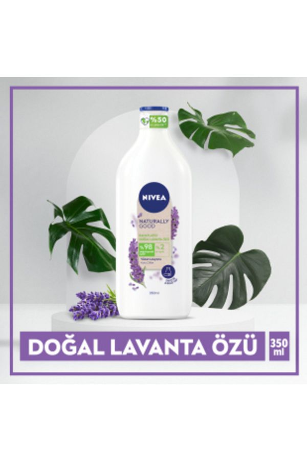 Naturally Good Vücut Losyonu Lavanta 350 ml Kuru Cilt 48 Saat Nemlendirme