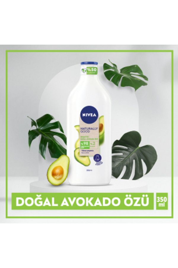 Naturally Good Vücut Losyonu Avakado Özü 350ml Normal/Kuru Ciltler İçin 48 Saat Nemlendirme Madam10
