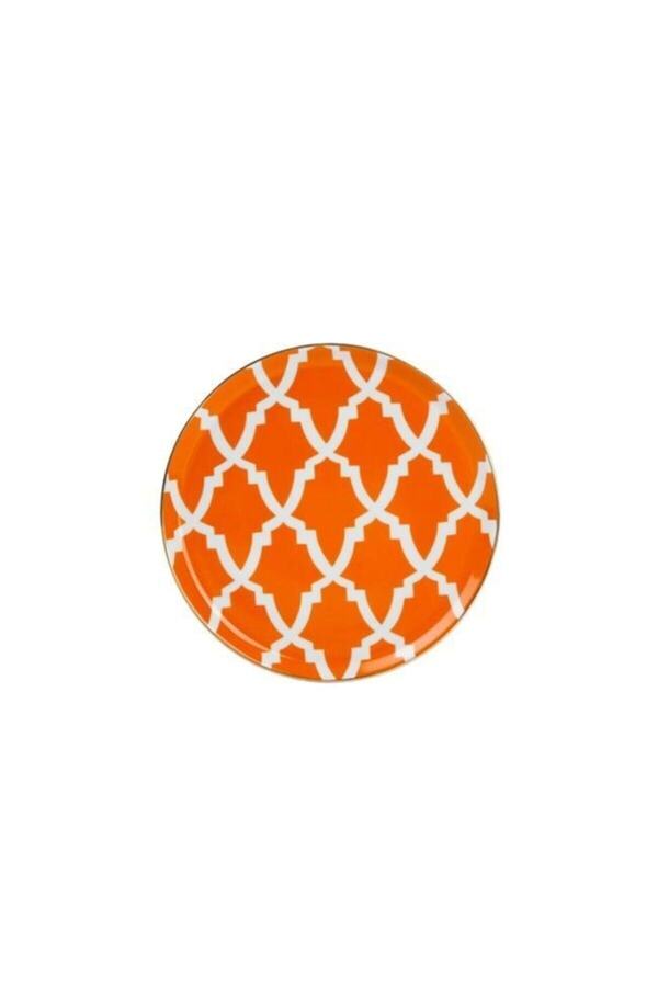 Morocco Desen3 Turuncu 20cm Pasta Tabağı - 162920