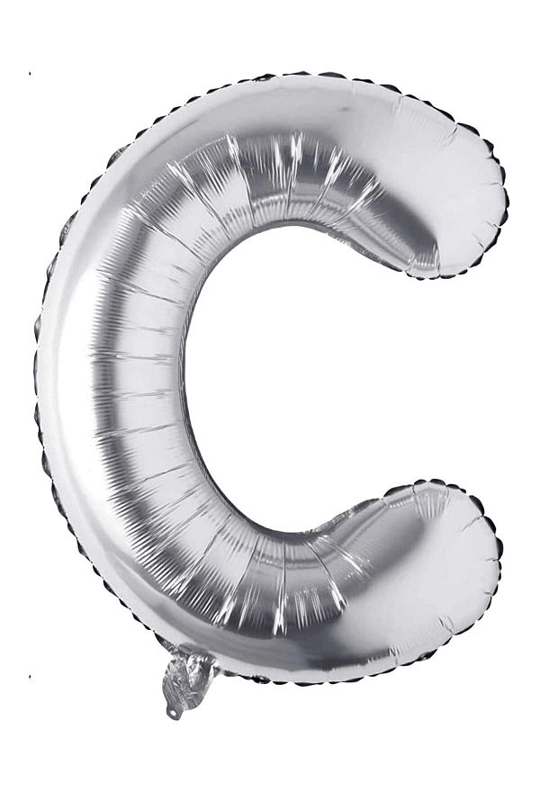 Gümüş Folyo Harf Balon 40 Cm Balon