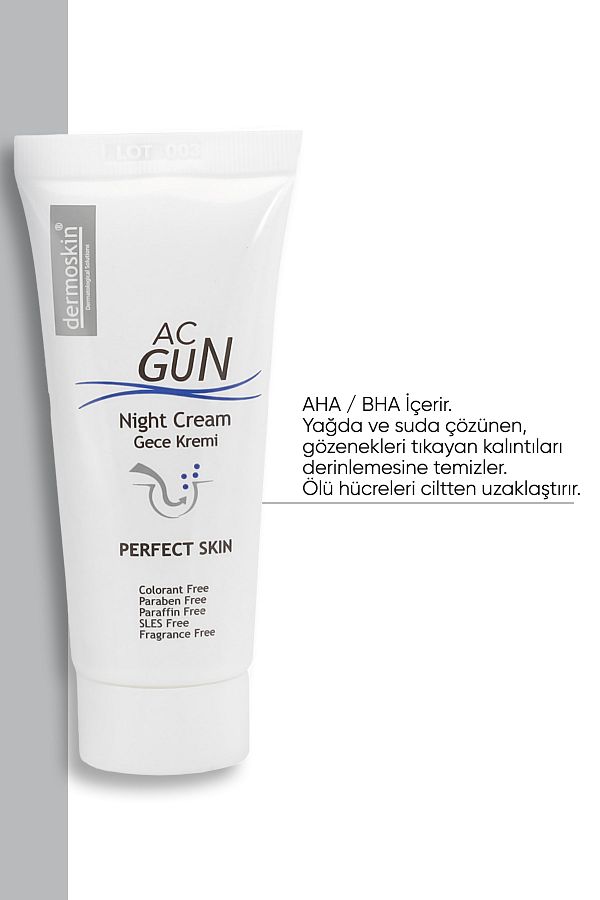 Acgun Sivilce ve Akneli Ciltler için Onarıcı Gece Kremi 30 Ml_1