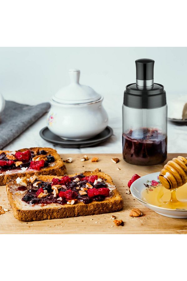 Spread Kaşıklı Cam Kavanoz 15 Cm - 385 Ml
