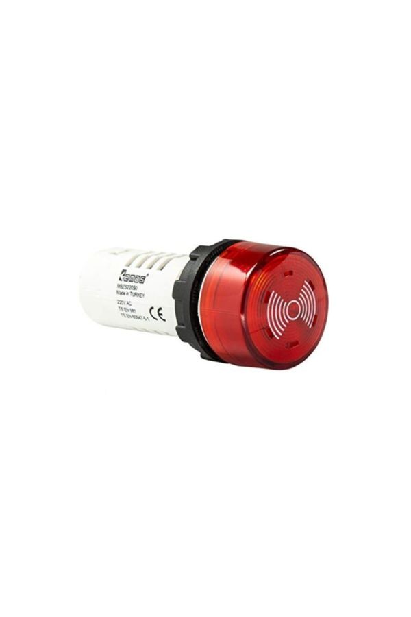 Mb Serisi Monoblok Buzzer 220v/ac Işıklı Sabit Kırmızı 22mm