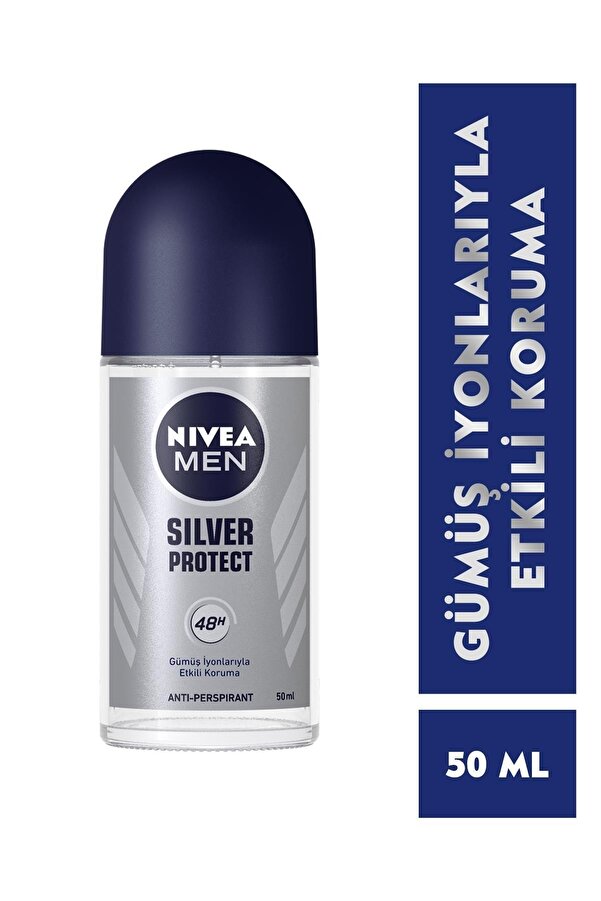 Men Erkek Roll On Deodorant Silver Protect 50ml 48 Saat Anti-perspirant Koruma