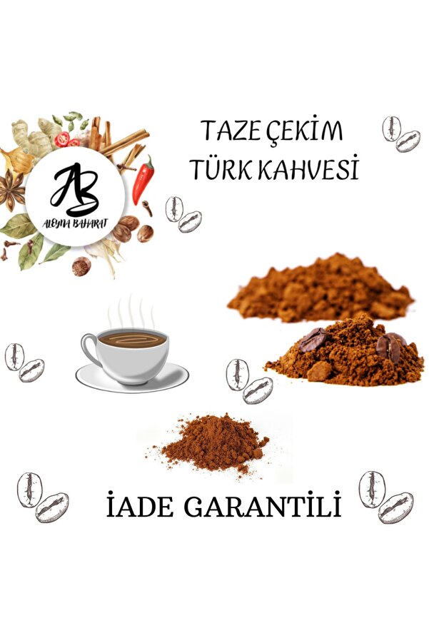 Türk Kahvesi 1 Kg Taze Çekilmiş (tereddütsüz Iade) Aleyna Baharat