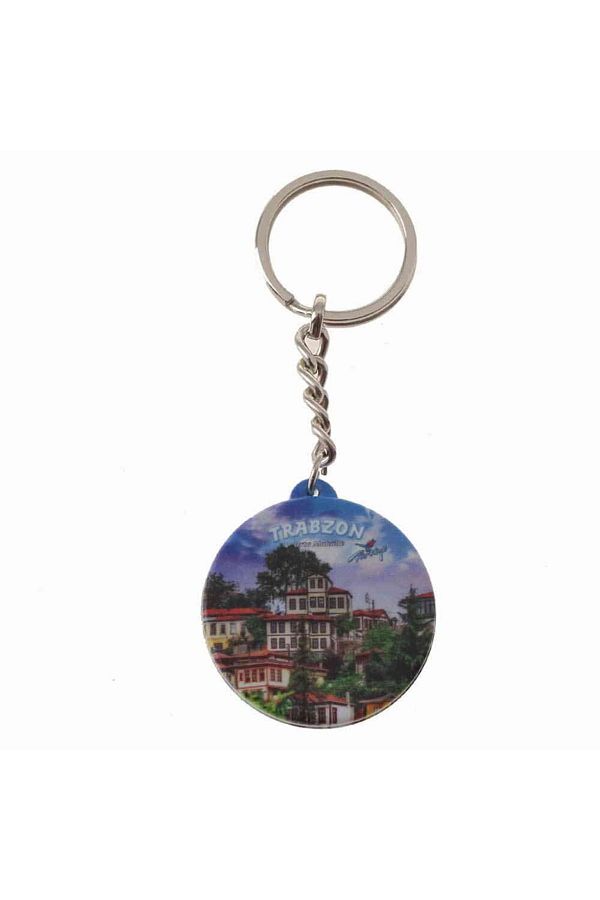 Trabzon Temalı Uv Baskılı Kare Anahtarlık 40x108 Mm 1 Nolu Tasarım