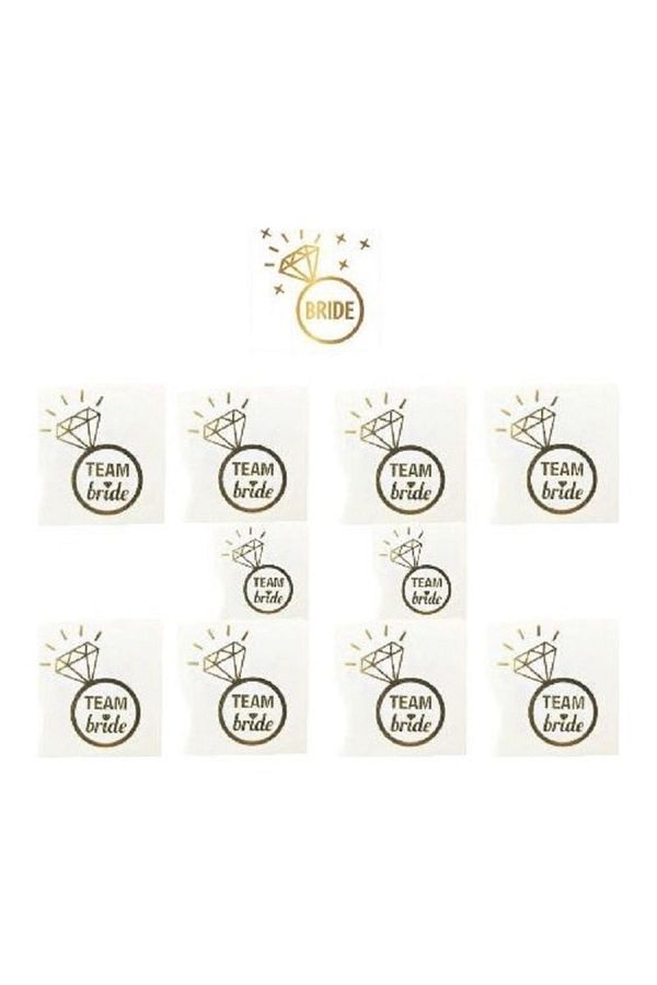 Tektaş Içinde Bride Gelin Dövmesi Ve Team Bride Tektaşlı Dövme 10’lu Bride To Be