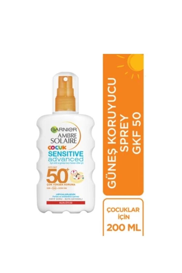 Ambre Solaire Sensitive Advanced Çocuk Sprey Gkf50+ 200ml