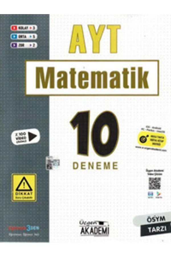 Ayt Matematik 10 Deneme 9786257152372 Selvi Kitap Evi