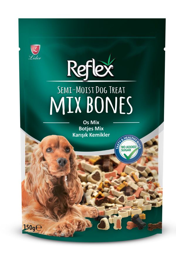 Reflex Semi-moist Köpek Ödülü Mix Bones 150 Gr