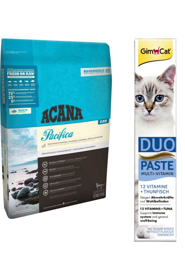 Pacifica Kedi Maması 1,8 Kg +gimcat Balık Multivitamin 50gr Bizim City Petshop