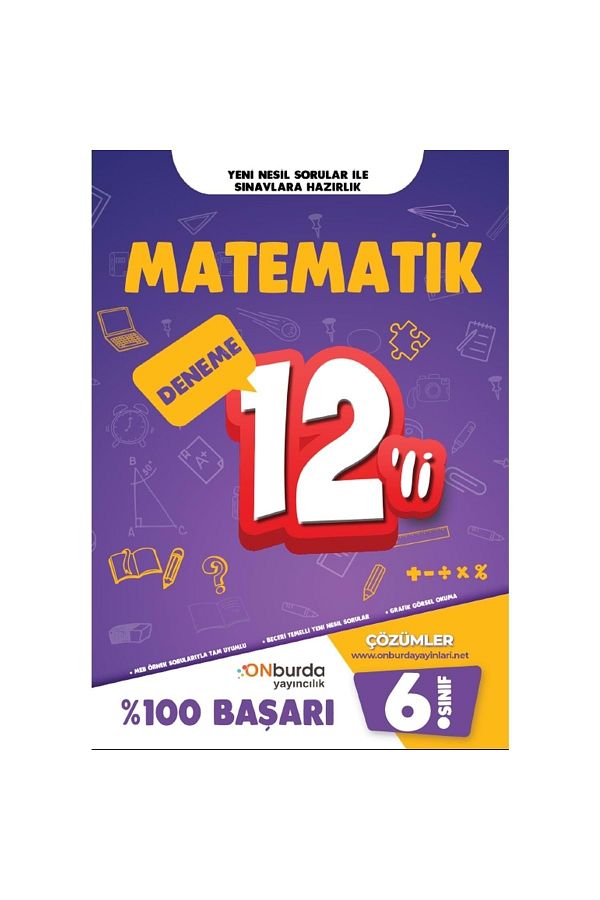 6. Sınıf Matematik Yeni Nesil Branş Denemeleri Yeni