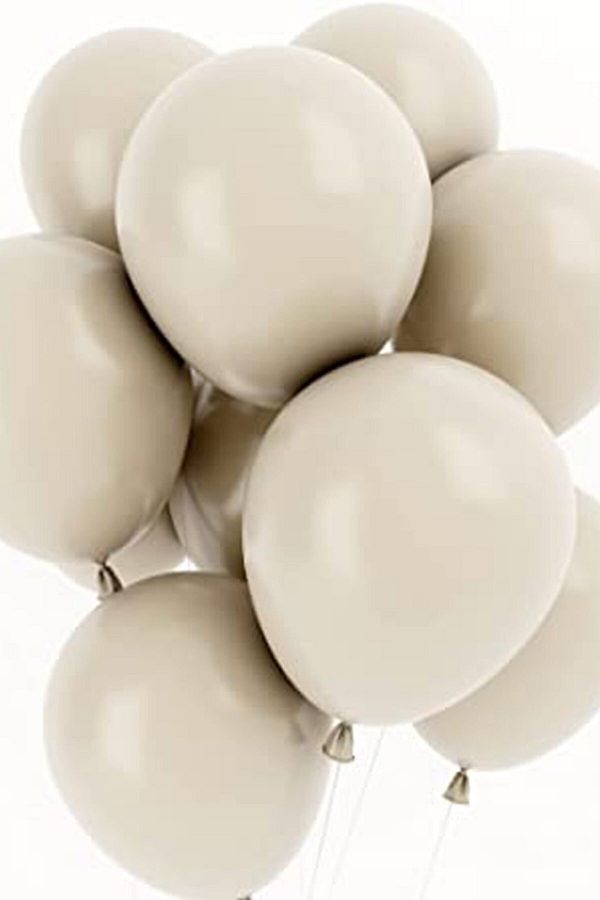 10 Adet Deniz Kumu Retro Ten Rengi Pastel Mat Balon 12inç 30cm