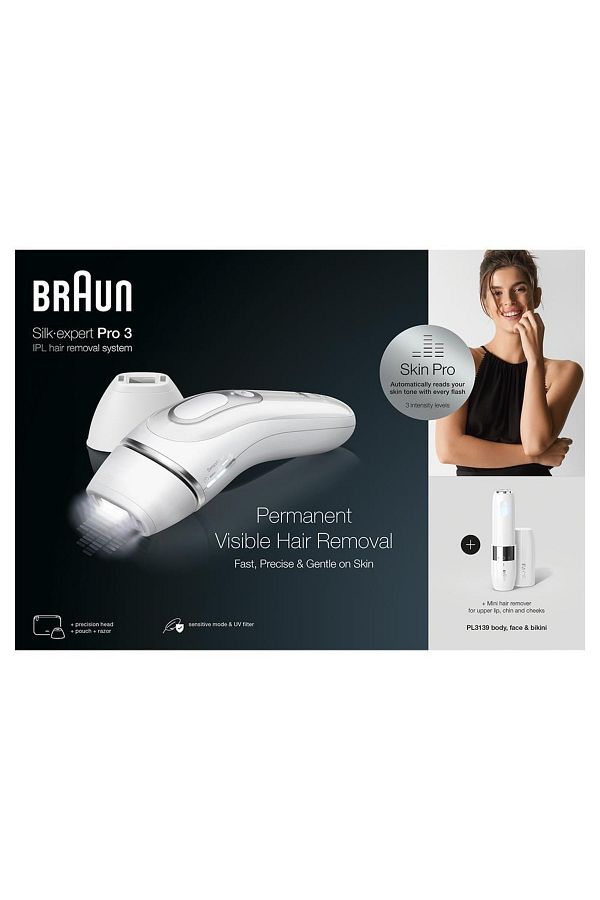 Braun Silk Expert Pro 3 PL3139 300.000 Atımlı, 2 Başlıklı Yeni Nesil IPL + FS1000 + Seyahat Çantası - Görsel 8