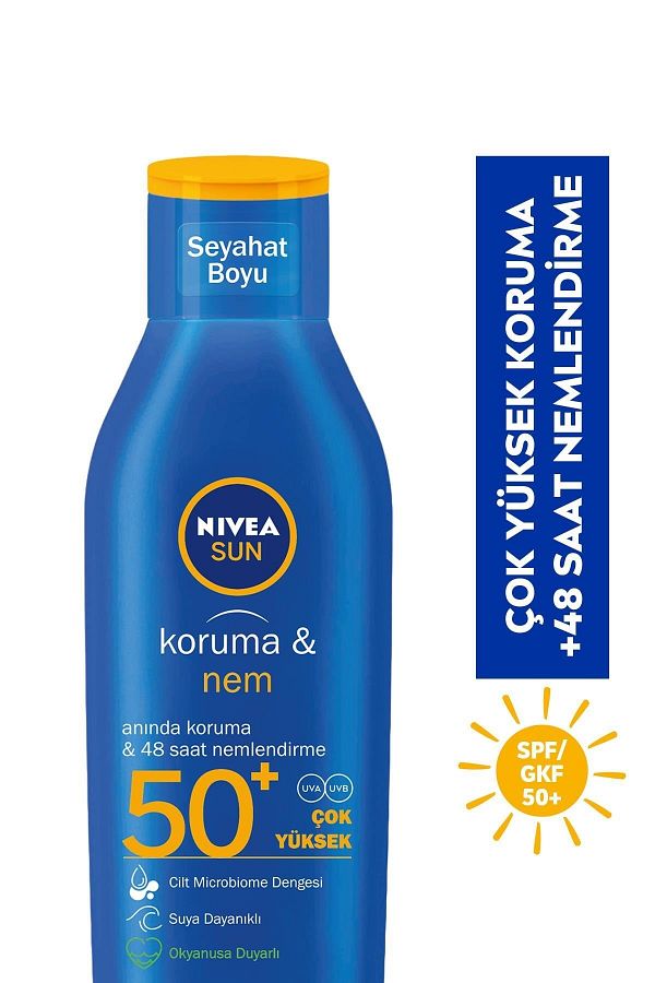 Sun Spf 50+ Seyahat Boyu Koruma &nem Güneş Kremi 100ml,çok Yüksek Güneş Koruyucu