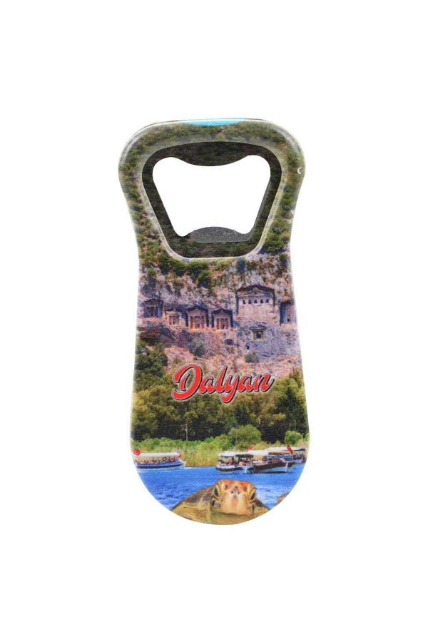 Dalyan Temalı Uv Baskılı Açacak Magnet 95x43 Mm 3 Nolu Tasarım Myros