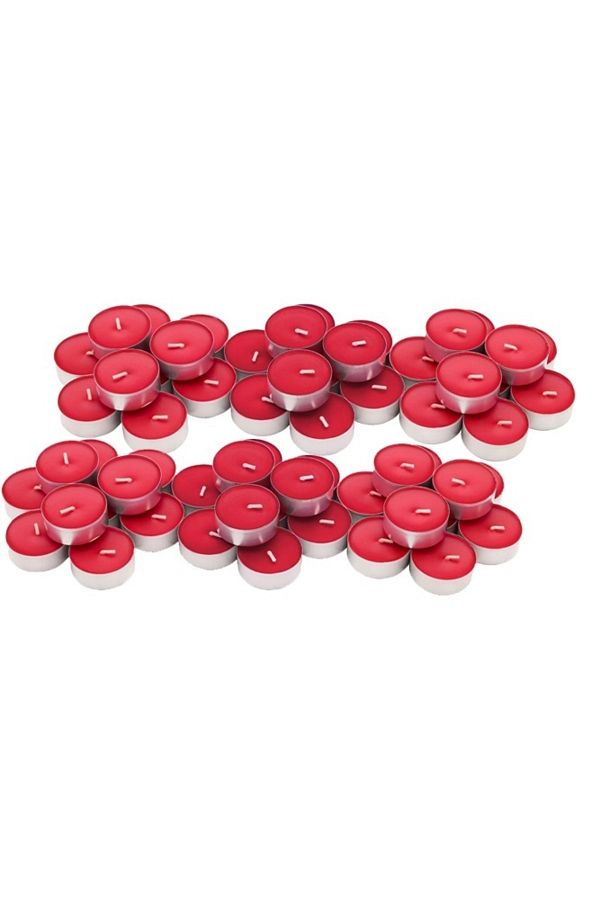 Sevgililer Günü Kırmızı Tealight Mum 25 Adet