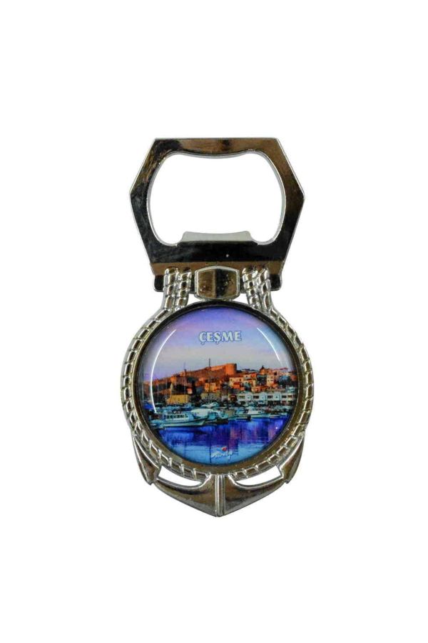 Çeşme Temalı Metal Çapa Açacak Magnet 40x75 Mm 4 Nolu Tasarım