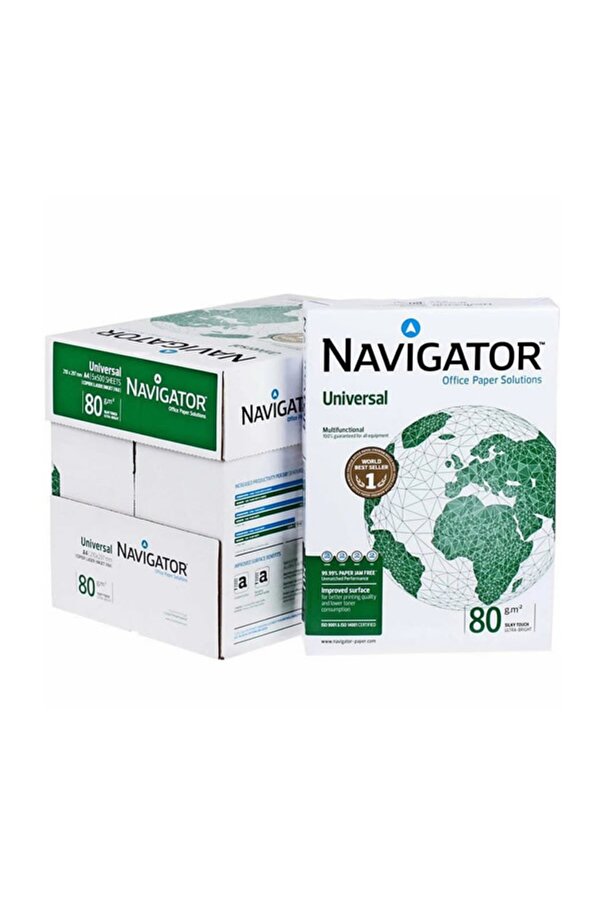 Navigator Fotokopi Kağıdı A4 80 Gram 1 Koli 5'li Paket 2500 Yaprak Kitap Dagıtım