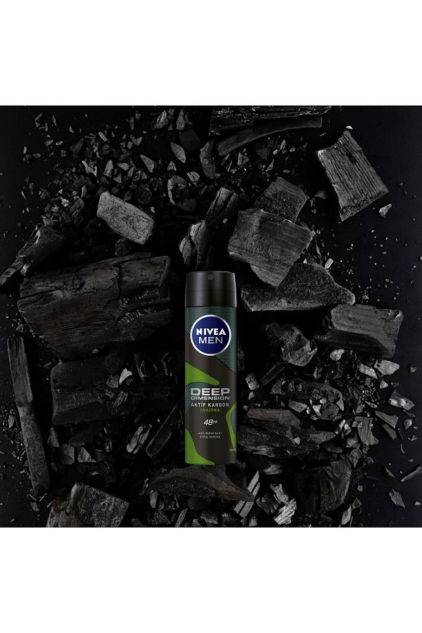 Men Erkek Sprey Deodorant Deep Dimension Amazonia 150ml,48 Saat Anti-perspirant Koruma_3