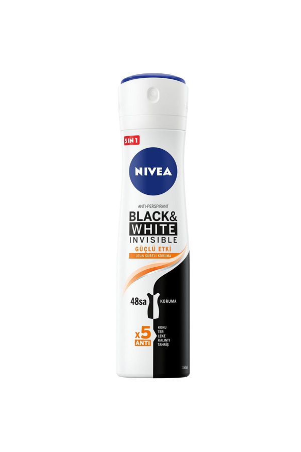 Kadın Sprey Deodorant Black & White Invisible Güçlü Etki 48 Saat Anti-perspirant Koruma 150ml_1