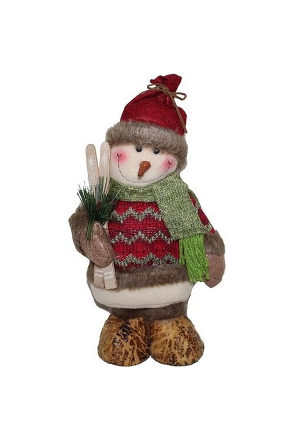 Peluş Ayakta Kardan Adam Figürü 30 Cm Yılbaşı Dekoratif Süs Cakes&Party
