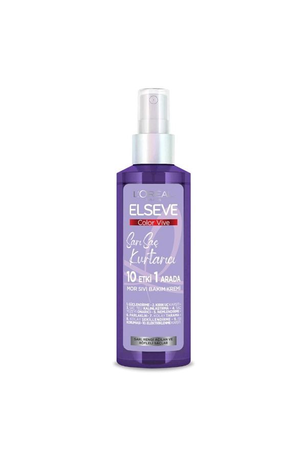 Loreal Paris Sarı Saç Kurtarıcı Mor Sıvı Bakım Kremi