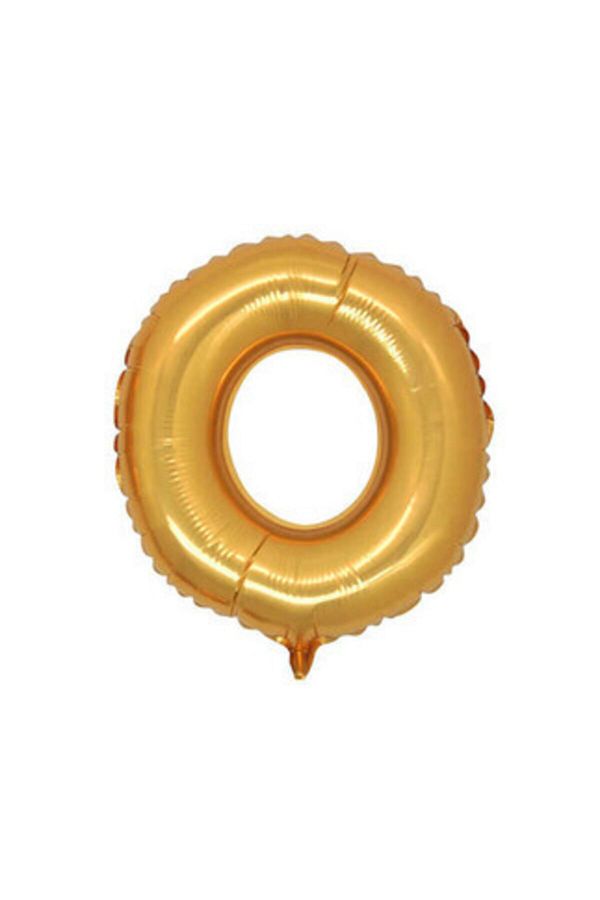 O Harfi Harf Folyo Balon Gold Renk 40 Inc 100 Cm