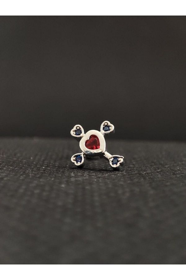 Cerrahi Çelik Zirkon Taşlı Alerji Yapmaz Kıkırdak Ve Tragus Için Uygundur. Araz Piercing