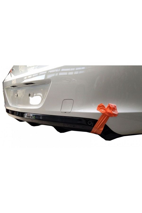 Opel Astra J Sedan 2013 Sonrası Uyumlu Arka Tampon Eki - Difüzör (Plastik)