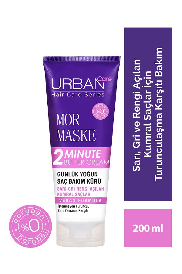 Turunculaşma Karşıtı Mor Günlük Yoğun Saç Bakım Maskesi-200ML-Vegan Madam10