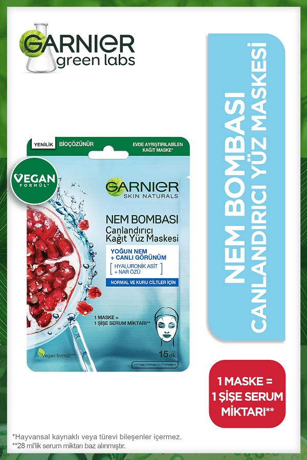 Nem Bombası Canlandırıcı Kağıt Maske 28 gr