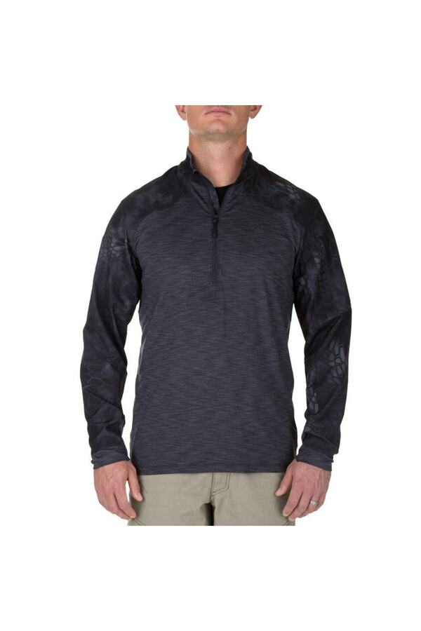 5.11 Erkek Siyah Kryptek Rapıd Half Zıp  Sportswear