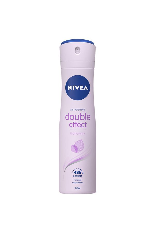 Kadın Sprey Deodorant Double Effect 48 Saat Anti-perspirant Koruma 150ml Pürüzsüz Koltuk Altı_1