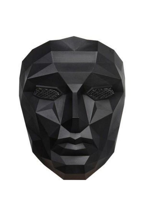 Squid Game Siyah Maske Yönetici Maskesi Kalamar Oyunu Maske Sukuid Geym Maske