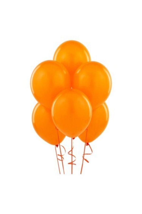 Balon 20 Adet Balon 12 Inç Metalik Parti Süsleme Turuncu ( 25 Cm * 30 Cm)