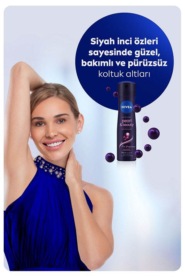 Kadın Sprey Deodorant Pearl&Beauty Fine Fragrance 48 Saat Anti-Perspirant Koruma 150 ml Kalıcı Koku_2