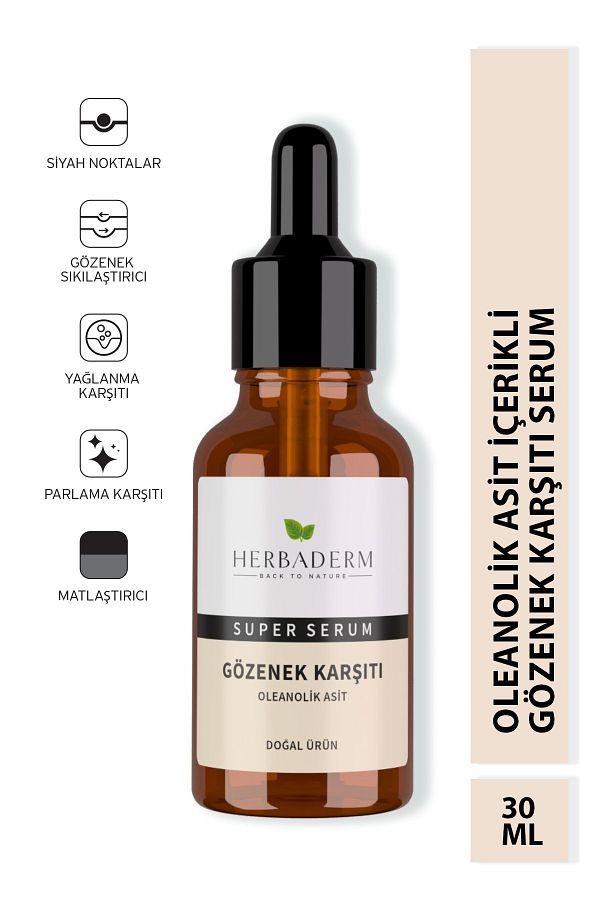 Süper Serum (OLEANOLİK ASİT) Gözenek Karşıtı 30 ml